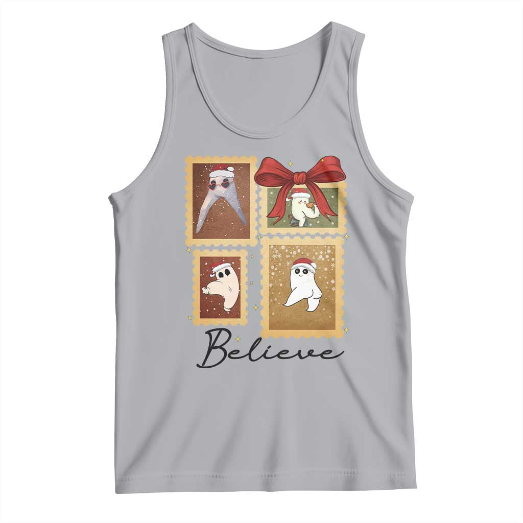 Fresno Nightcrawler Cryptid Christmas Believe Gift Tank Top TS12 Athletic Heather Print Your Wear