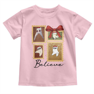 Fresno Nightcrawler Cryptid Christmas Believe Gift Toddler T Shirt TS12 Light Pink Print Your Wear