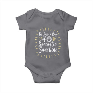 Im Just A Ray Of Sarcastic Sunshine Baby Onesie Funny Attitude Gift TS12 Charcoal Print Your Wear