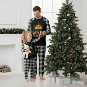 Funny Im Just A Ray Of Sarcastic Sunshine Plaid Pajama Set No Filter Attitude Gift TS12 White Plaid Print Your Wear