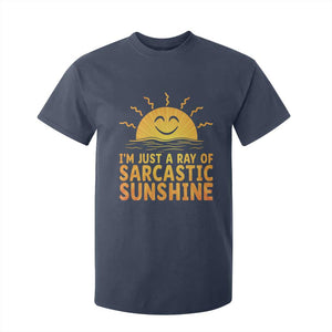Funny Im Just A Ray Of Sarcastic Sunshine T Shirt For Kid No Filter Attitude Gift TS12 Navy Print Your Wear