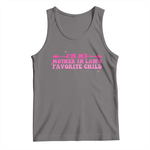 Funny In Law Gift Tank Top I Am My Mother In Laws Favorite Child TS12 Deep Heather Print Your Wear