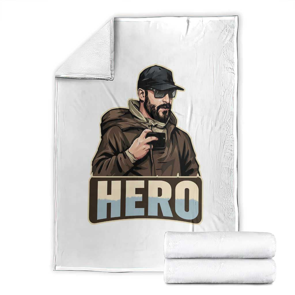 Community Hero Alex Pretti Throw Blanket Minneapolis Support Gift TS12 White Print Your Wear