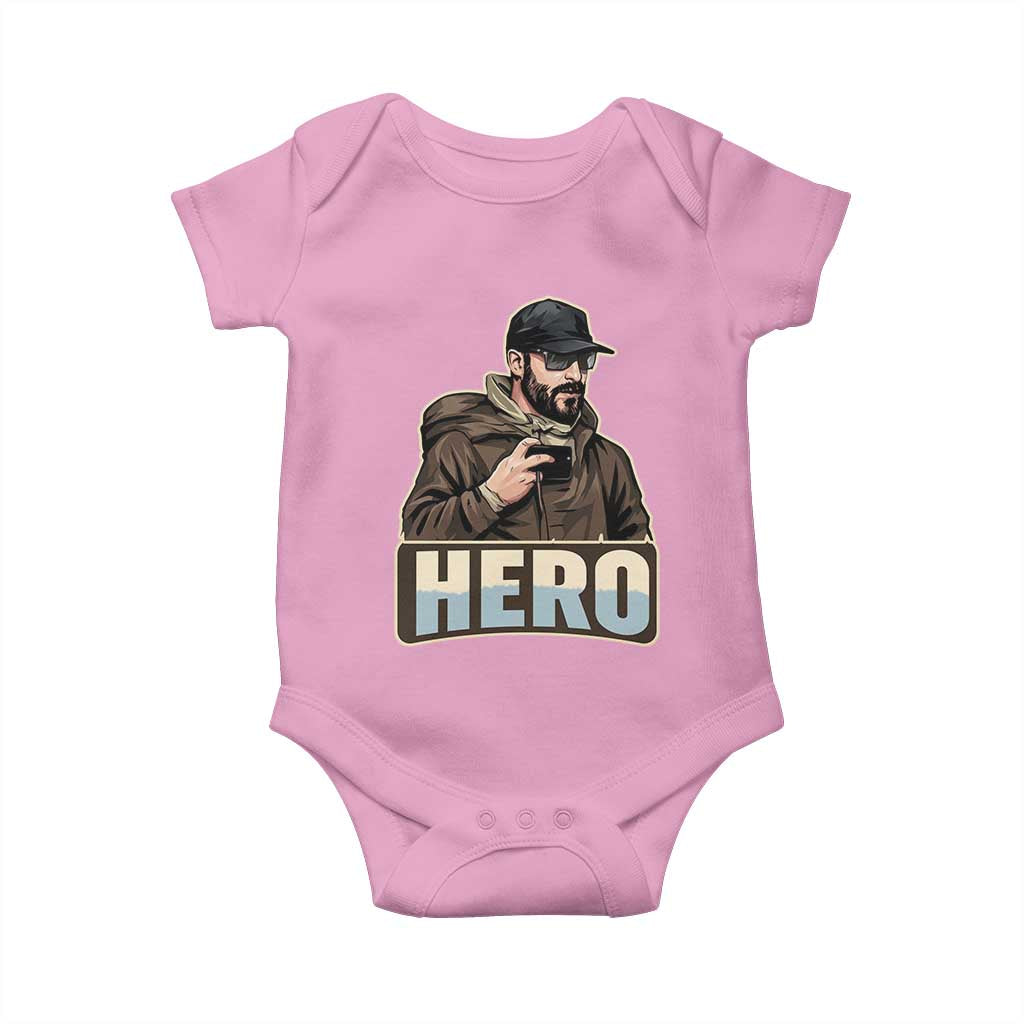 Community Hero Alex Pretti Baby Onesie Minneapolis Support Gift TS12 Light Pink Print Your Wear