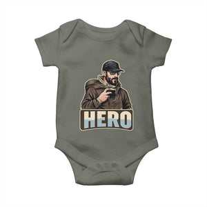 Community Hero Alex Pretti Baby Onesie Minneapolis Support Gift TS12 Military Green Print Your Wear
