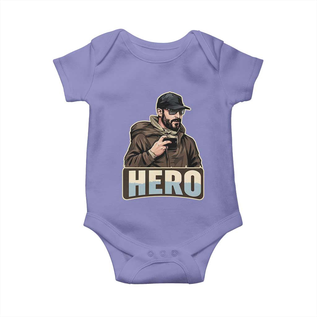 Community Hero Alex Pretti Baby Onesie Minneapolis Support Gift TS12 Violet Print Your Wear