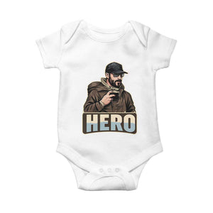 Community Hero Alex Pretti Baby Onesie Minneapolis Support Gift TS12 White Print Your Wear