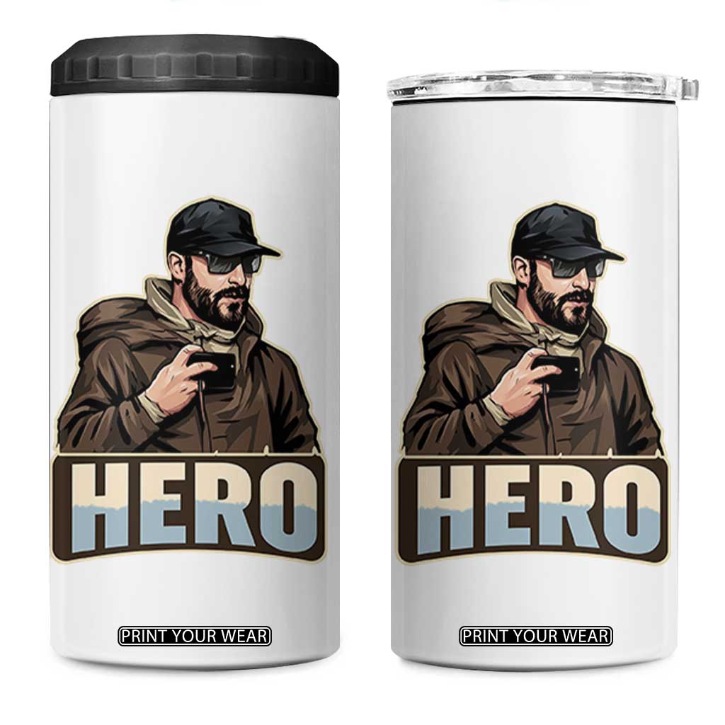 Community Hero Alex Pretti 4 in 1 Can Cooler Tumbler Minneapolis Support Gift TS12 One Size: 16 oz White Print Your Wear