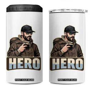 Community Hero Alex Pretti 4 in 1 Can Cooler Tumbler Minneapolis Support Gift TS12 One Size: 16 oz White Print Your Wear