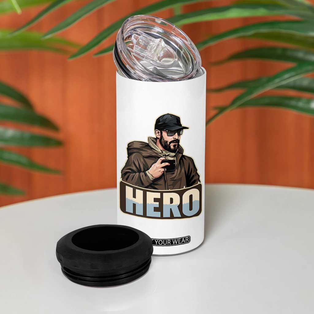 Community Hero Alex Pretti 4 in 1 Can Cooler Tumbler Minneapolis Support Gift TS12 Print Your Wear