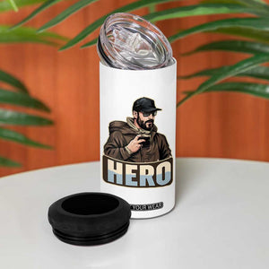 Community Hero Alex Pretti 4 in 1 Can Cooler Tumbler Minneapolis Support Gift TS12 Print Your Wear