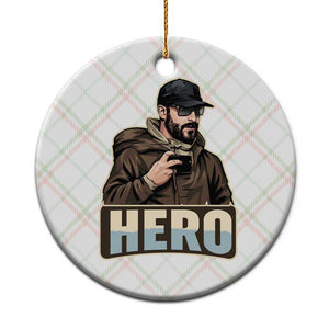 Community Hero Alex Pretti Ceramic Ornament Minneapolis Support Gift TS12 1pc Christmas Plaid Print Your Wear