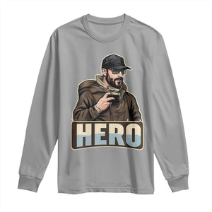 Community Hero Alex Pretti Long Sleeve Shirt Minneapolis Support Gift TS12 Sport Gray Print Your Wear