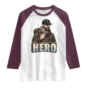 Community Hero Alex Pretti Raglan Shirt Minneapolis Support Gift TS12 White Maroon Print Your Wear