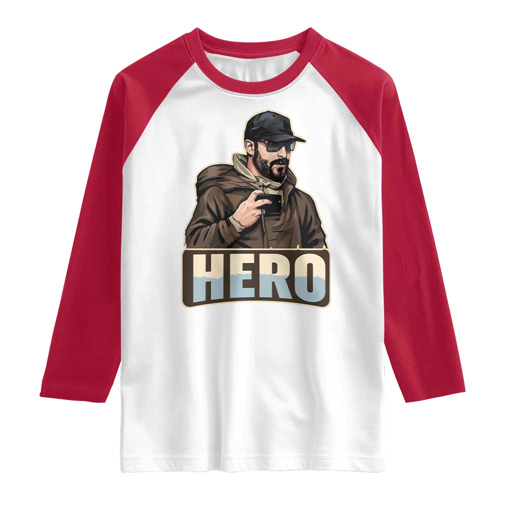 Community Hero Alex Pretti Raglan Shirt Minneapolis Support Gift TS12 White Red Print Your Wear