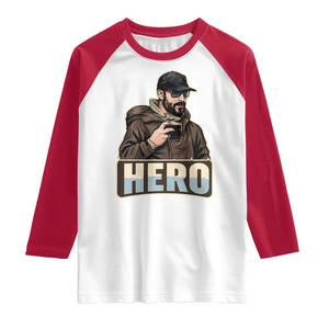 Community Hero Alex Pretti Raglan Shirt Minneapolis Support Gift TS12 White Red Print Your Wear