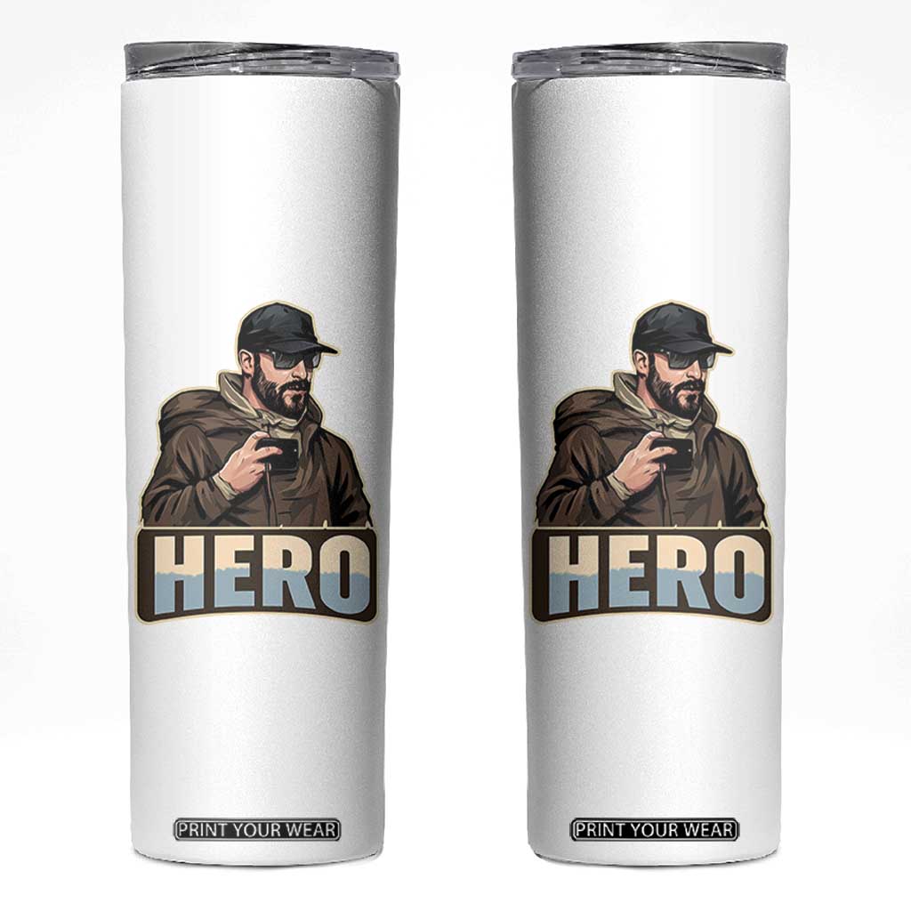 Community Hero Alex Pretti Skinny Tumbler Minneapolis Support Gift TS12 White Print Your Wear