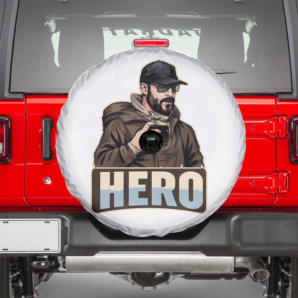 Community Hero Alex Pretti Spare Tire Cover Minneapolis Support Gift TS12 White Print Your Wear