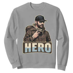 Community Hero Alex Pretti Sweatshirt Minneapolis Support Gift TS12 Sport Gray Print Your Wear