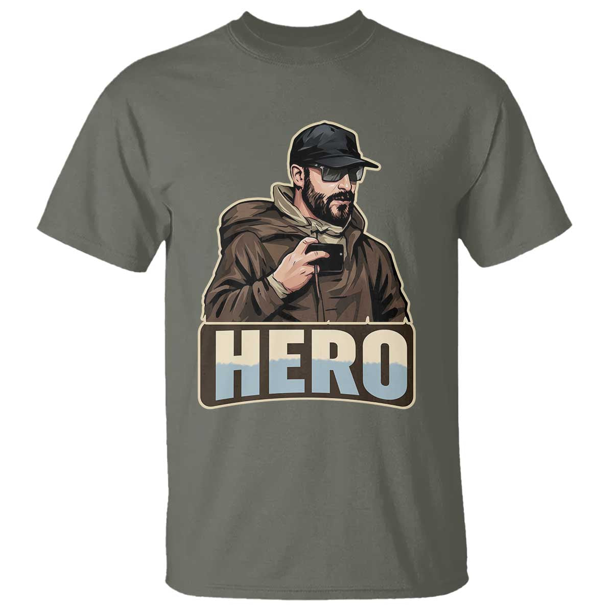 Community Hero Alex Pretti T Shirt Minneapolis Support Gift TS12 Military Green Print Your Wear