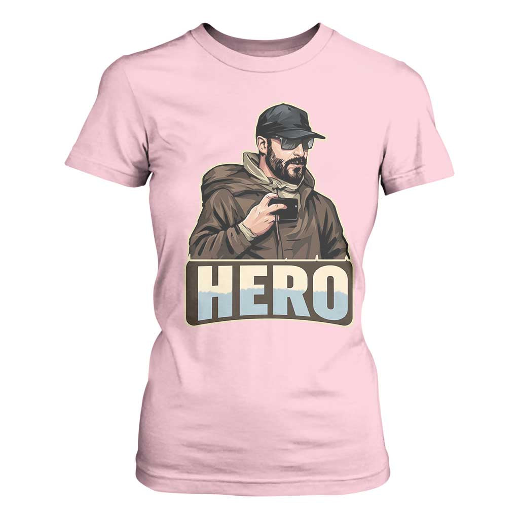 Community Hero Alex Pretti T Shirt For Women Minneapolis Support Gift TS12 Light Pink Print Your Wear