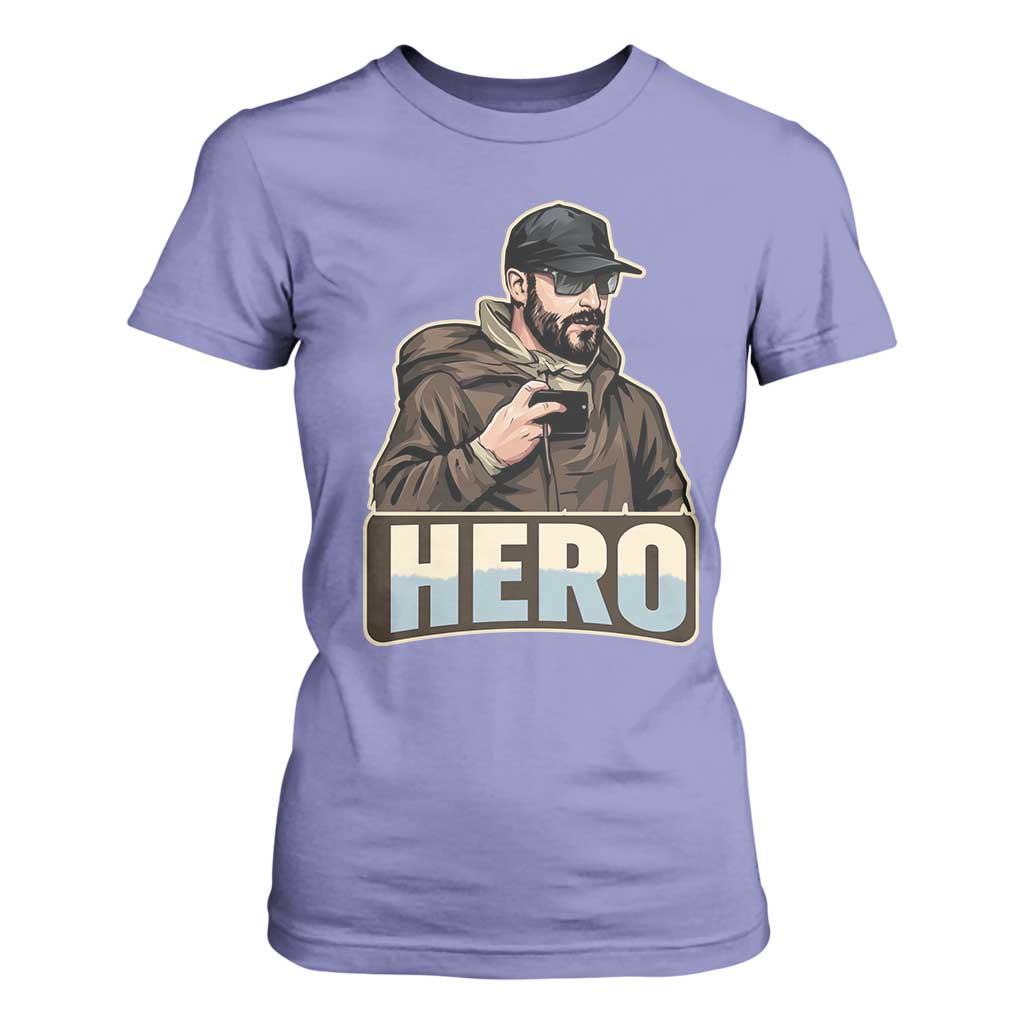 Community Hero Alex Pretti T Shirt For Women Minneapolis Support Gift TS12 Violet Print Your Wear