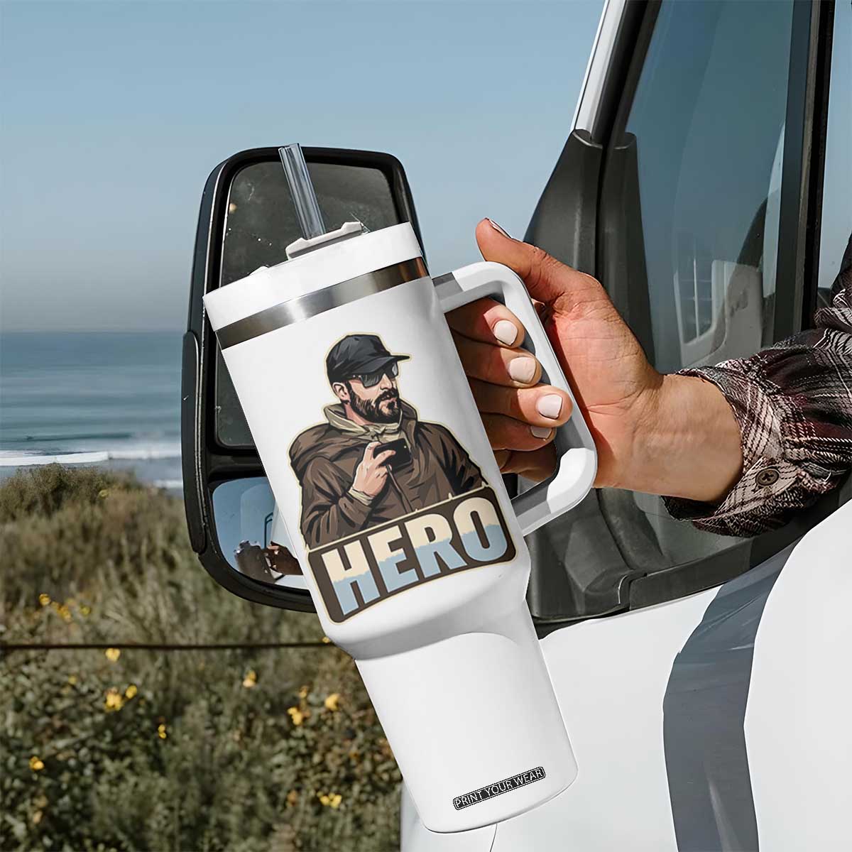 Community Hero Alex Pretti Tumbler With Handle Minneapolis Support Gift TS12 Print Your Wear