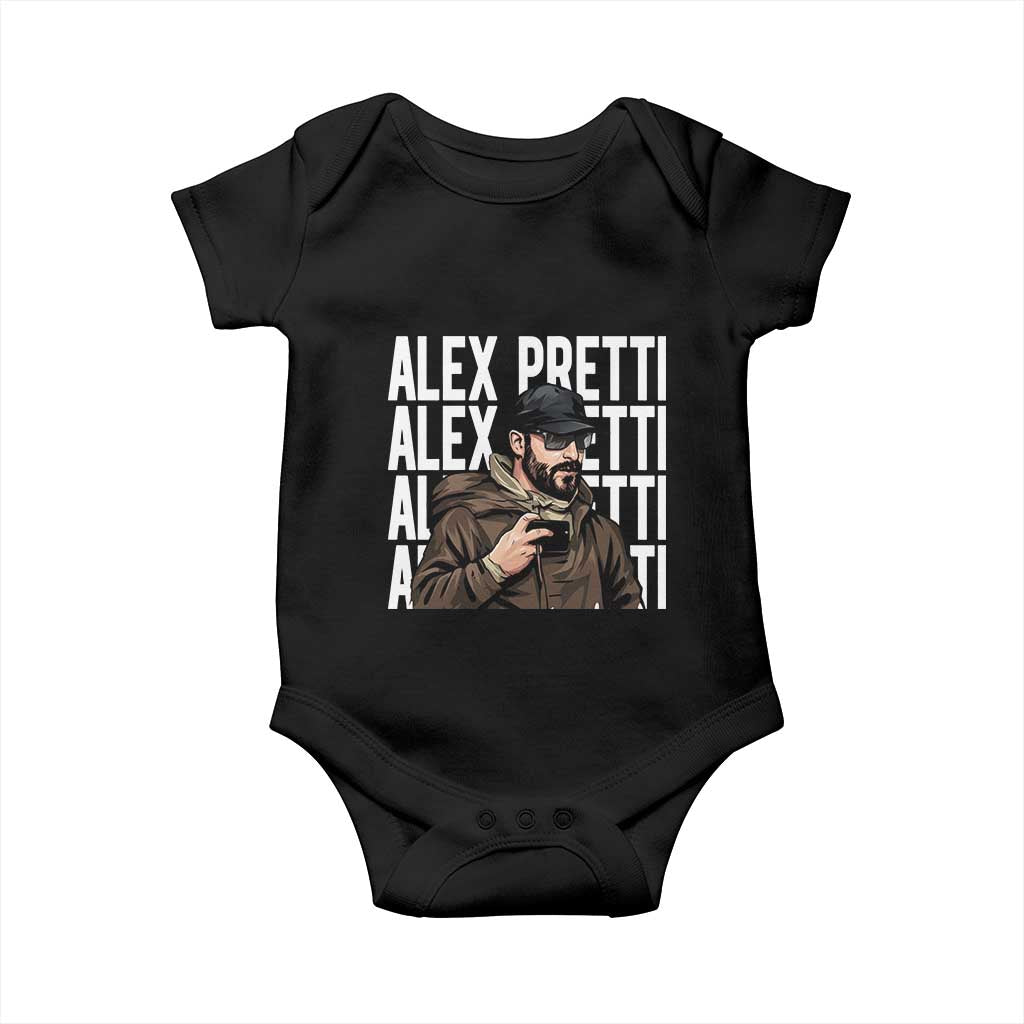 Alex Pretti Baby Onesie Minneapolis Hero Nurse Community Support Gift TS12 Black Print Your Wear
