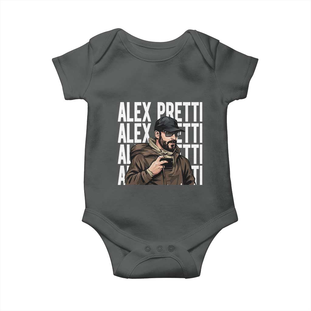 Alex Pretti Baby Onesie Minneapolis Hero Nurse Community Support Gift TS12 Dark Heather Print Your Wear