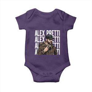 Alex Pretti Baby Onesie Minneapolis Hero Nurse Community Support Gift TS12 Purple Print Your Wear