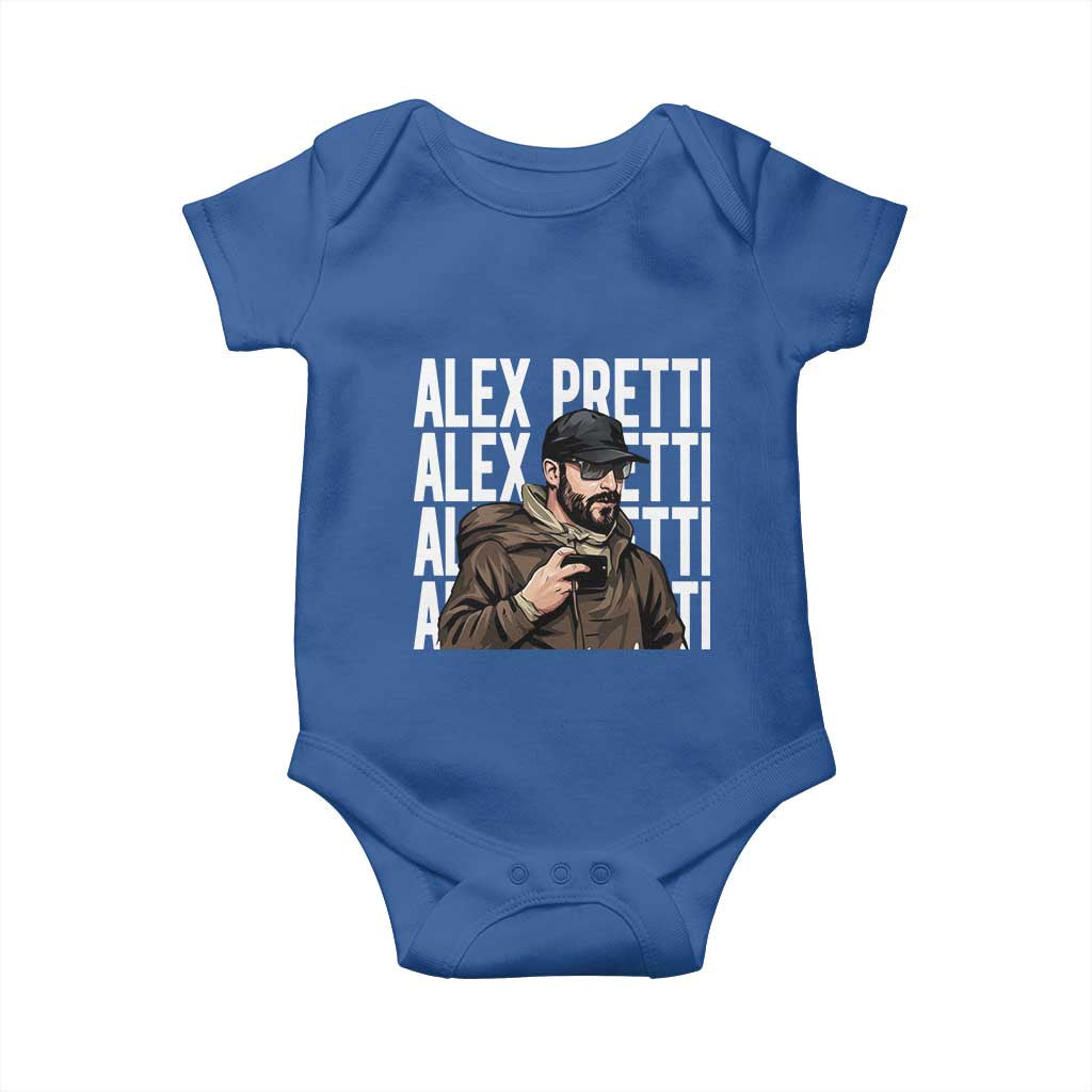 Alex Pretti Baby Onesie Minneapolis Hero Nurse Community Support Gift TS12 Royal Blue Print Your Wear