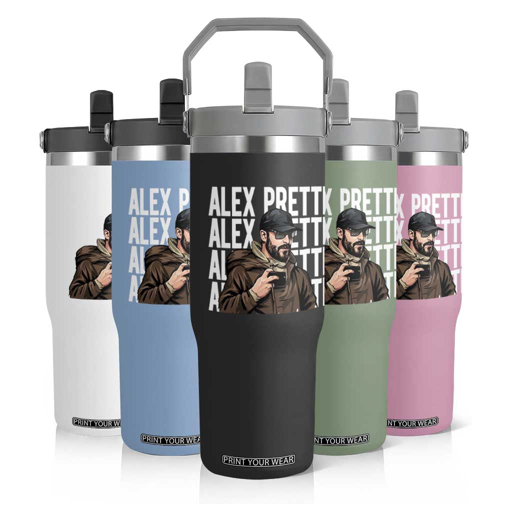 Alex Pretti Flip Straw Tumbler Minneapolis Hero Nurse Community Support Gift TS12 Print Your Wear