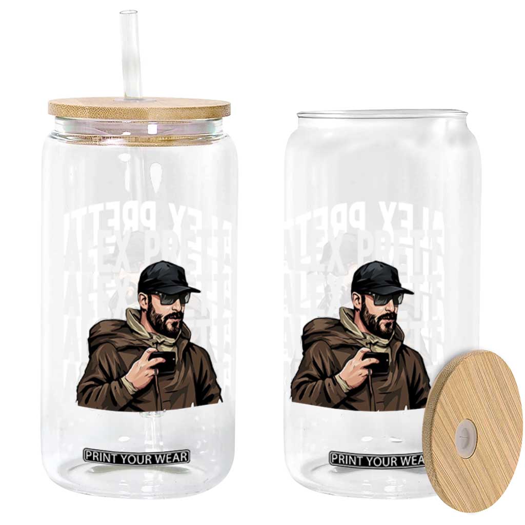 Alex Pretti Glass Can Minneapolis Hero Nurse Community Support Gift TS12 Print Your Wear