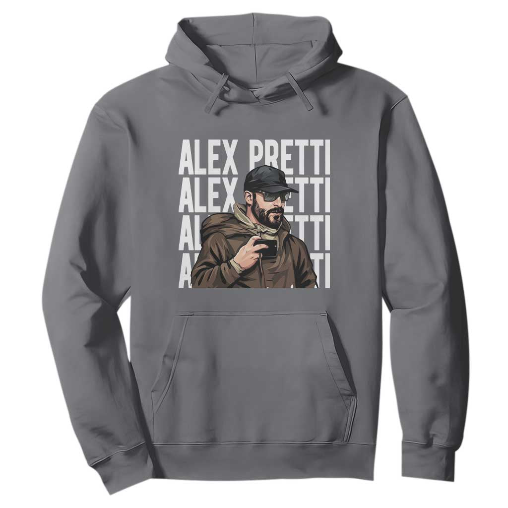 Alex Pretti Hoodie Minneapolis Hero Nurse Community Support Gift TS12 Charcoal Print Your Wear