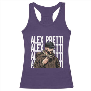 Alex Pretti Racerback Tank Top Minneapolis Hero Nurse Community Support Gift TS12 Purple Print Your Wear