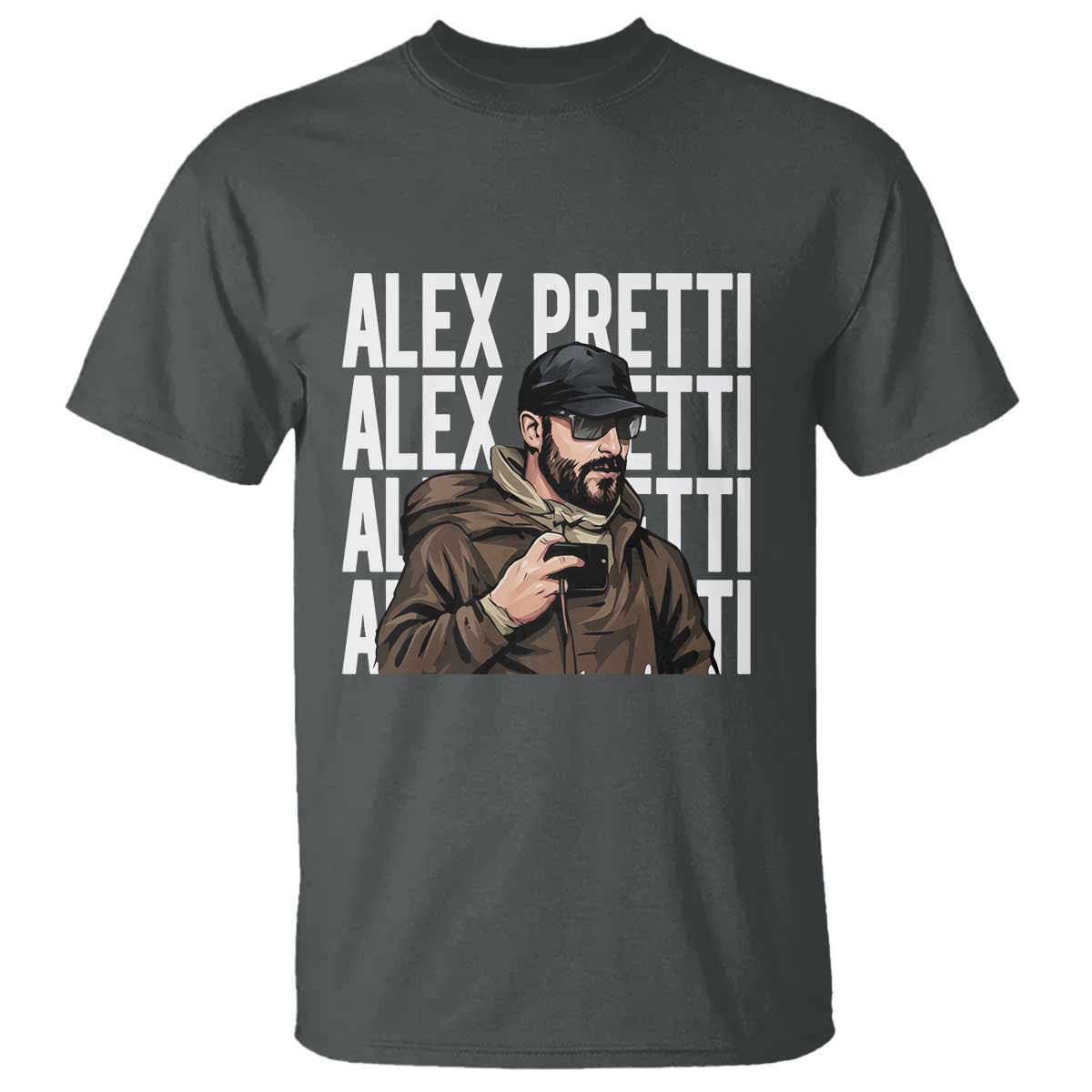 Alex Pretti T Shirt Minneapolis Hero Nurse Community Support Gift TS12 Dark Heather Print Your Wear