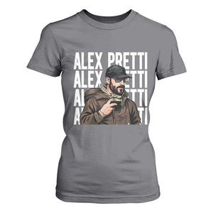 Alex Pretti T Shirt For Women Minneapolis Hero Nurse Community Support Gift TS12 Charcoal Print Your Wear