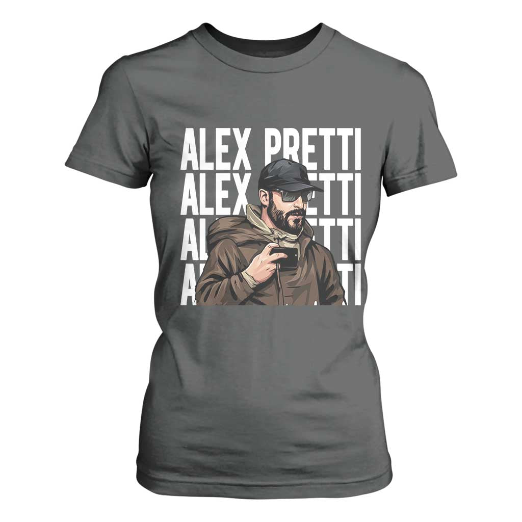 Alex Pretti T Shirt For Women Minneapolis Hero Nurse Community Support Gift TS12 Dark Heather Print Your Wear