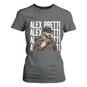 Alex Pretti T Shirt For Women Minneapolis Hero Nurse Community Support Gift TS12 Dark Heather Print Your Wear