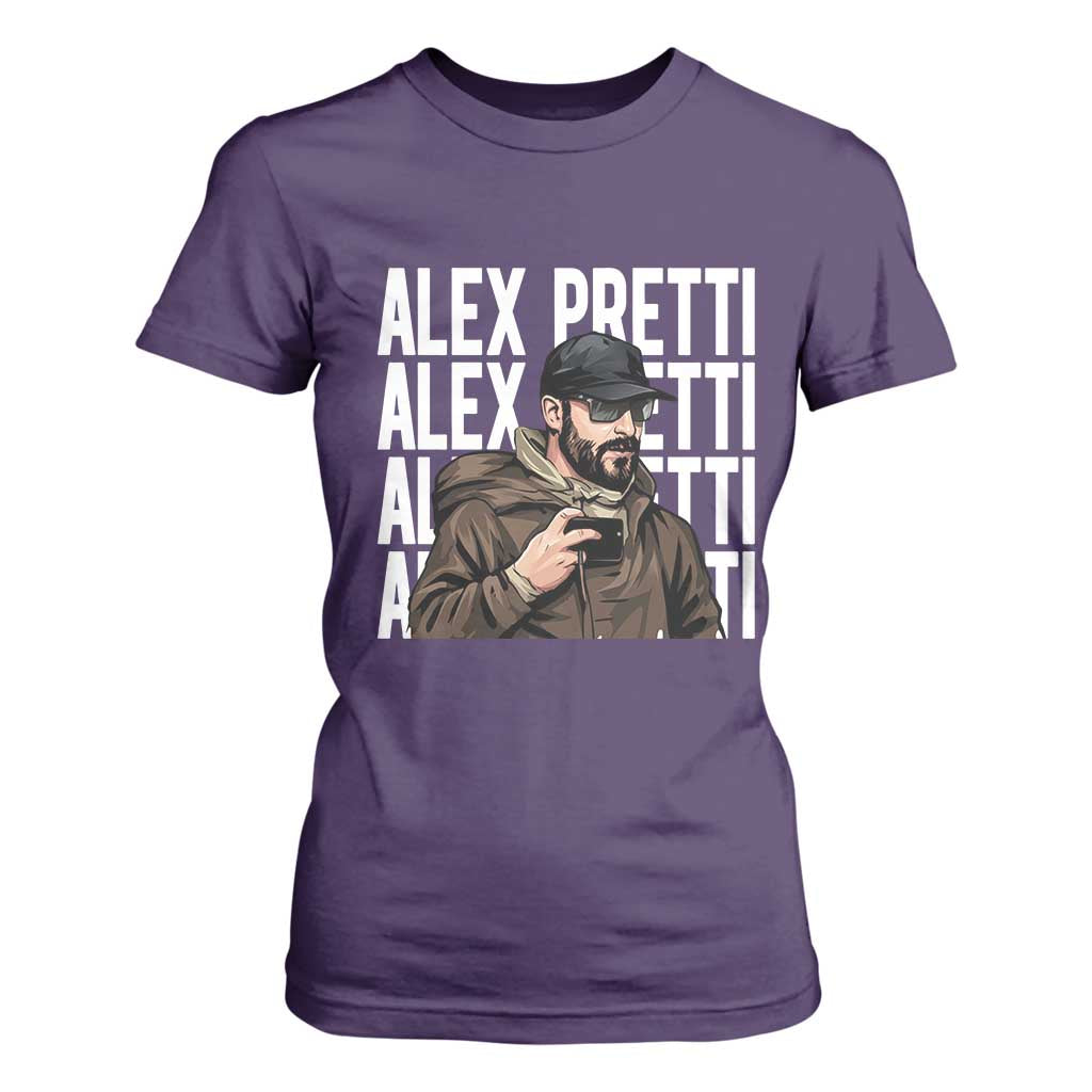 Alex Pretti T Shirt For Women Minneapolis Hero Nurse Community Support Gift TS12 Purple Print Your Wear