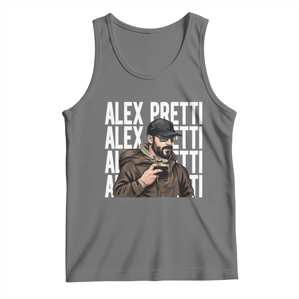 Alex Pretti Tank Top Minneapolis Hero Nurse Community Support Gift TS12 Black Heather Print Your Wear