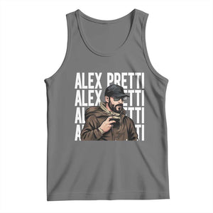 Alex Pretti Tank Top Minneapolis Hero Nurse Community Support Gift TS12 Black Heather Print Your Wear