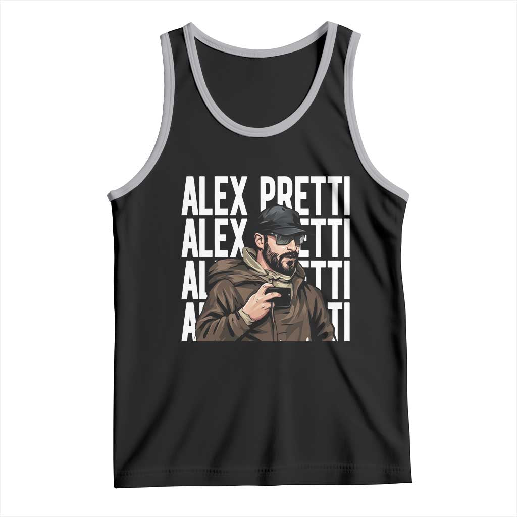 Alex Pretti Tank Top Minneapolis Hero Nurse Community Support Gift TS12 Black Athletic Heather Print Your Wear