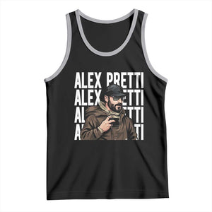 Alex Pretti Tank Top Minneapolis Hero Nurse Community Support Gift TS12 Black Athletic Heather Print Your Wear