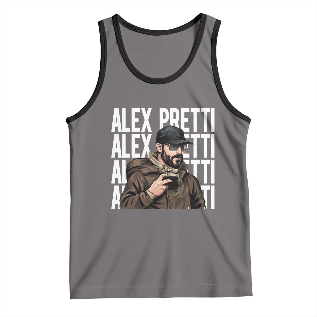 Alex Pretti Tank Top Minneapolis Hero Nurse Community Support Gift TS12 Deep Heather Black Print Your Wear