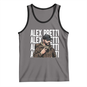 Alex Pretti Tank Top Minneapolis Hero Nurse Community Support Gift TS12 Deep Heather Black Print Your Wear