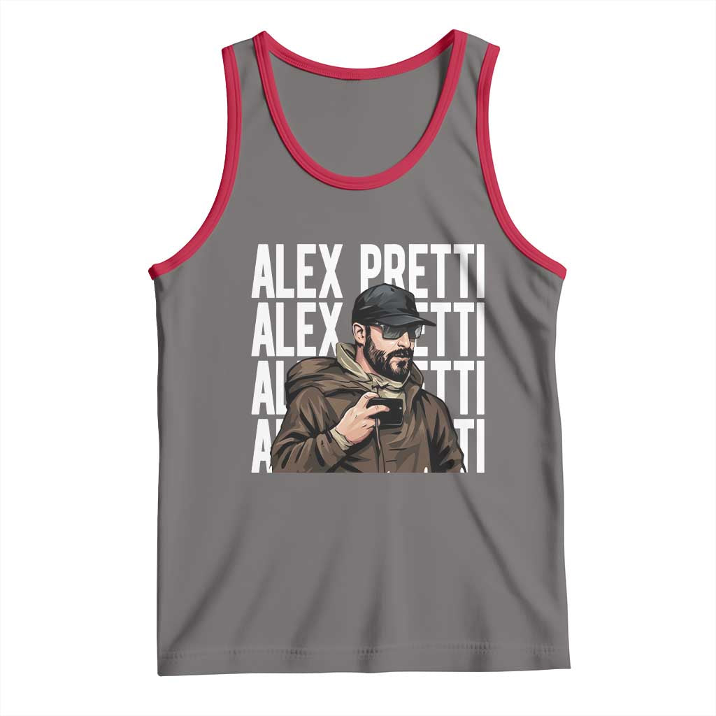 Alex Pretti Tank Top Minneapolis Hero Nurse Community Support Gift TS12 Deep Heather Red Print Your Wear