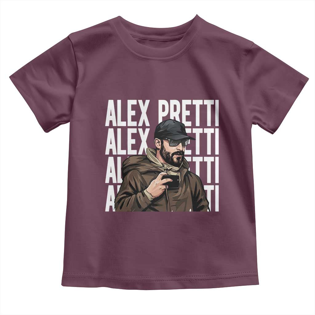 Alex Pretti Toddler T Shirt Minneapolis Hero Nurse Community Support Gift TS12 Maroon Print Your Wear