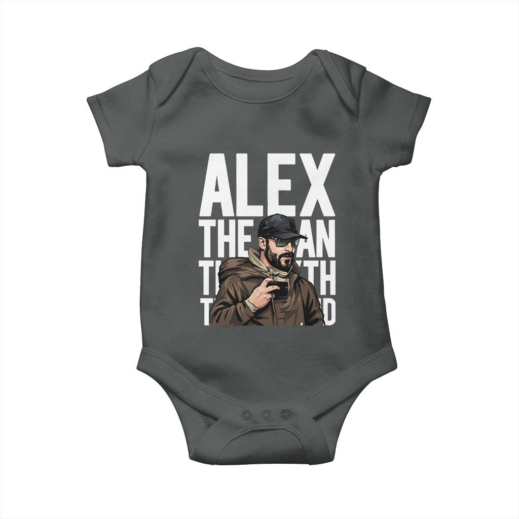 Alex Pretti Baby Onesie Alex The Man The Myth The Legend Vintage Gift TS12 Dark Heather Print Your Wear