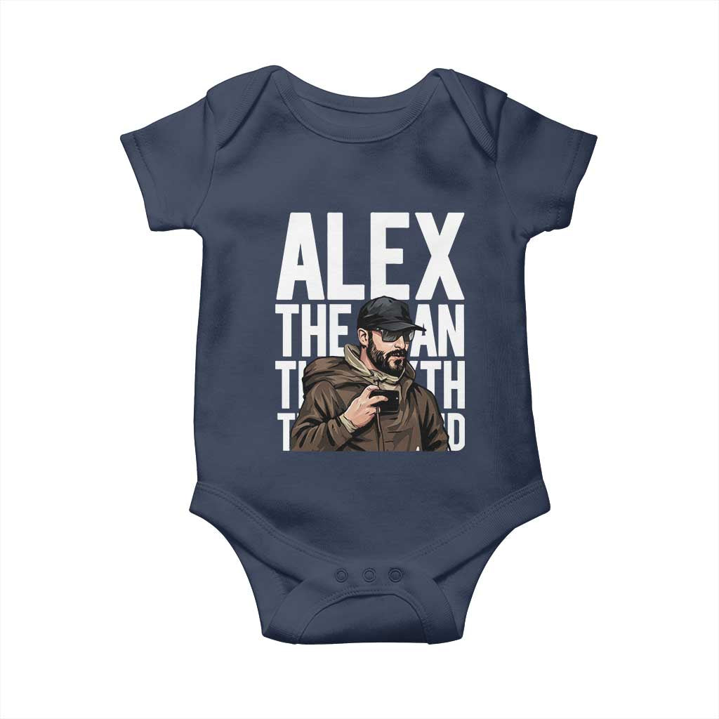 Alex Pretti Baby Onesie Alex The Man The Myth The Legend Vintage Gift TS12 Navy Print Your Wear